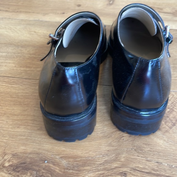 Michael Kors Collection black leather and calf hair shoes. Size 7 1/2 - Picture 4 of 5